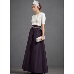 BHLDN Hitherto Beatific Ball Skirt Aubergine NWT